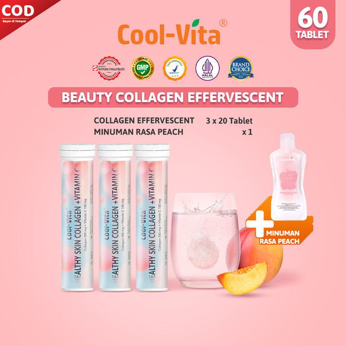 Coolvita Kolagen Isi 60 Tablet + Kolagen Siap Minum 1 Pouch