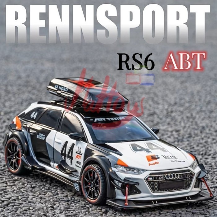 1:24 AUDI RS6 AVANT DTM Alloy Metal Model Diecast Racing Car koleksi pajangan hadiah