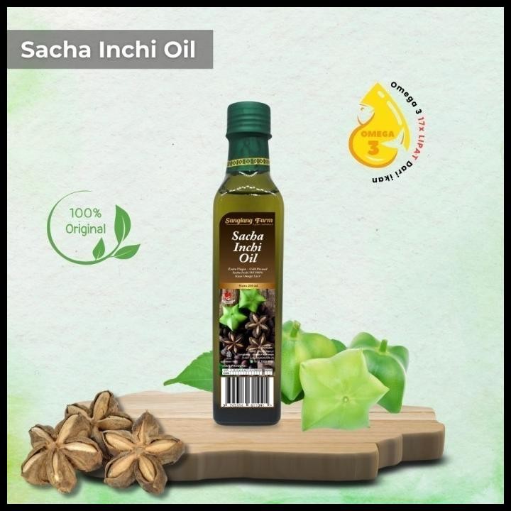 

Minyak Sachi Ekstrak 100% Tinggi Omega 3 6 9 Sacha Inchi 250 Ml Murni