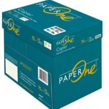 

TERLARIS - [Grab/Gojek] Kertas Fotocopy Print HVS A4 75 / 80 gr PaperOne Box Dus