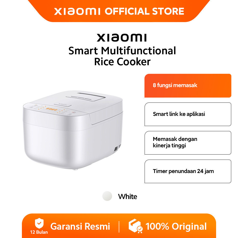 Xiaomi Smart Multifunctional Rice Cooker 3L | 710 Watt| Smart link ke aplikasi | 8 fungsi memasak |A