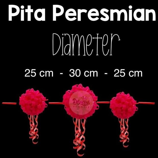 

TERMURAH - Pita Peresmian dengan diameter 25 cm, 30 cm, 25 cm