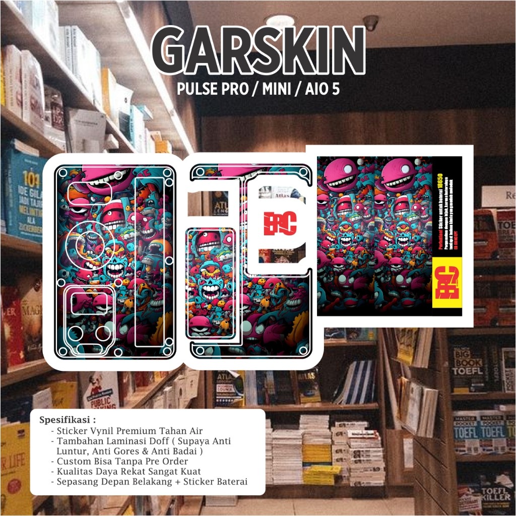 

*Premium Quality* Er Concept Sipulse Bulat 20 Garskin Custom Stiker Maxdecal Bkn Case COD