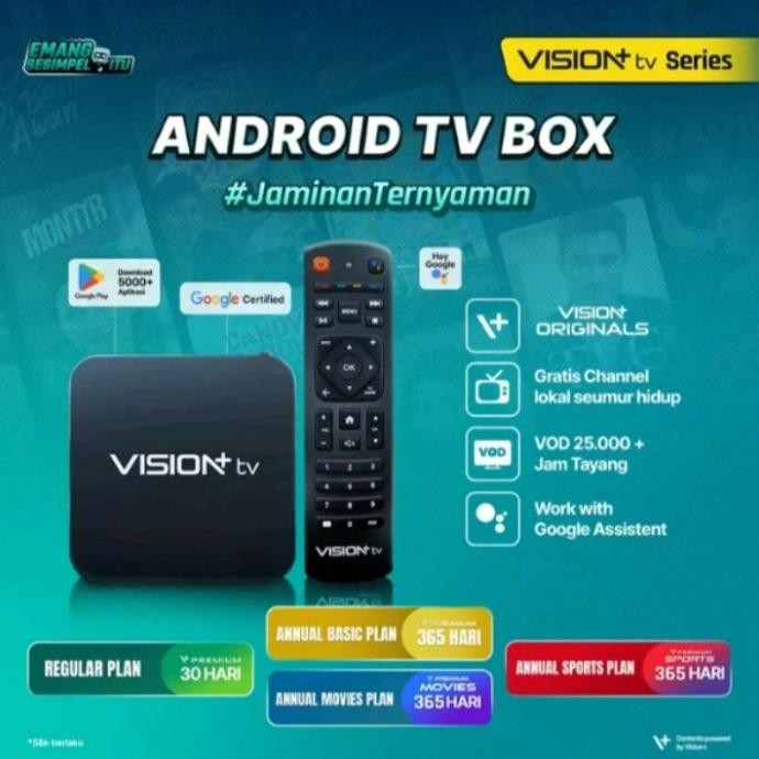 TERBARU - #MNC PLAYBOX #VISION+ TV #ANDROID BOX TV #STB ANDROID #MNCPLAY #PLAYBOX