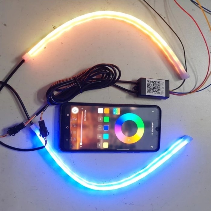 LED ALIS SLIM RGB + SEIN 45CM CONTROL APLIKASI ANDROID