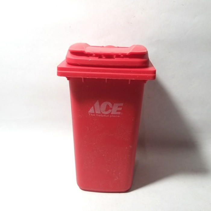 ACE HARDWARE TRASH BIN TONG SAMPAH CAN PENSIL PENCIL PEN BOX RARE TOYS