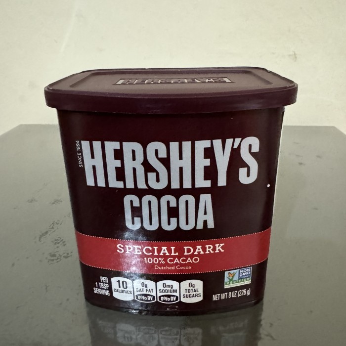 

hershey's cacao special dark 100% dutched cacao bubuk coklat 226 gram malaysia