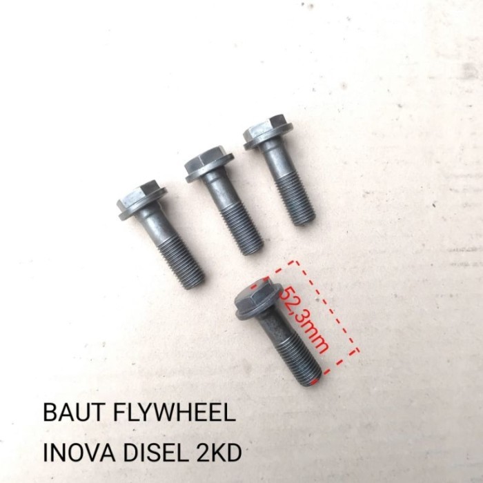 BAUT BOLT FLYWHEEL RODA GILA TOYOTA INNOVA DIESEL/FORTUNER DIESEL/HILUX 2KD HARGA PER PCS