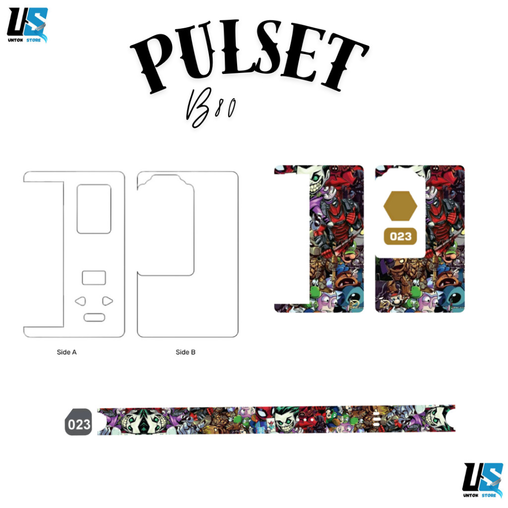 

*Premium Quality* Stiker Set Ukuran B80 Banyak Dan Bacdorr Transfaran 23 Garskin Custom Stiker Maxdecal Bkn Case COD