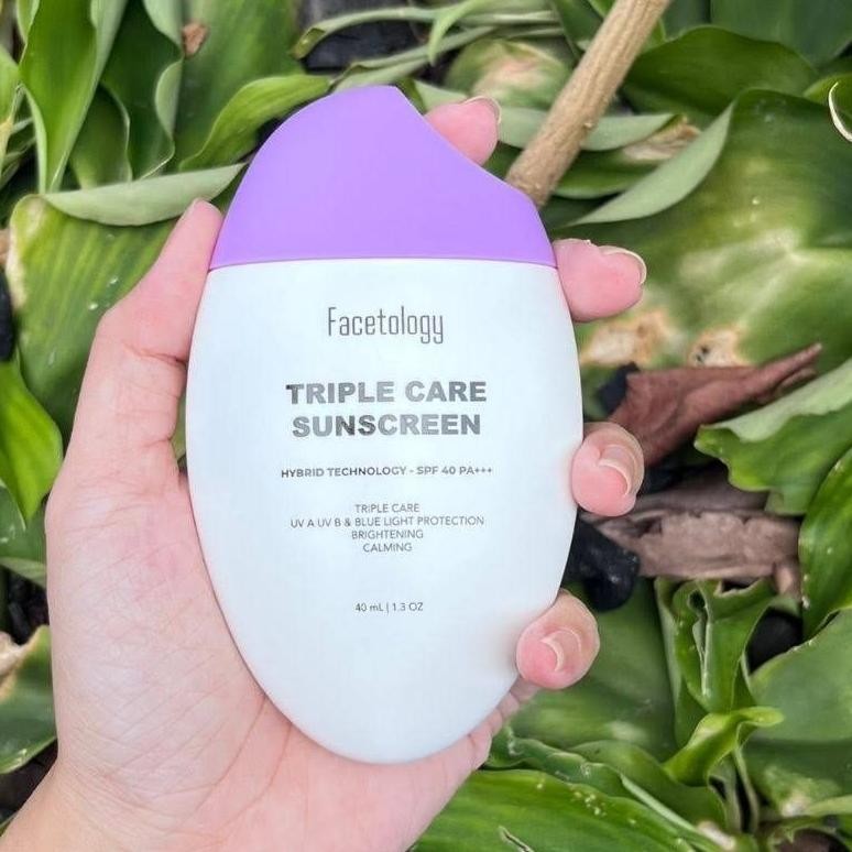 Triple Care Sunscreen Tabir Surya Wajah/ Losion Berjemur Spf 40+Pa+++ 40Ml | Sanscreen Wajah