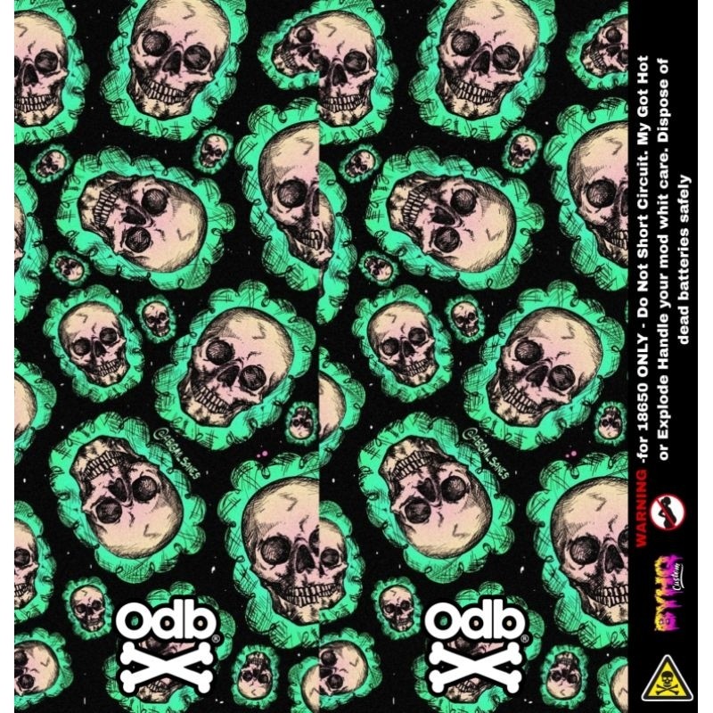 

*Premium Quality* Stiker Bateray Odb 18650 4 Garskin Custom Stiker Maxdecal Bkn Case COD