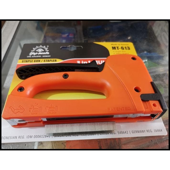 

BEST DEAL STAPLES GUN TACKER TJAP MATA 3 IN 1 STAPLE JOK TEMBAK HEKTER 3 WAY !!!!!