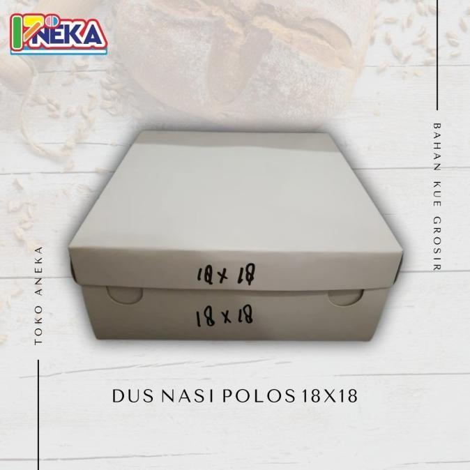 

Terlaris dus nasi polos 18x18 (1pak) COD