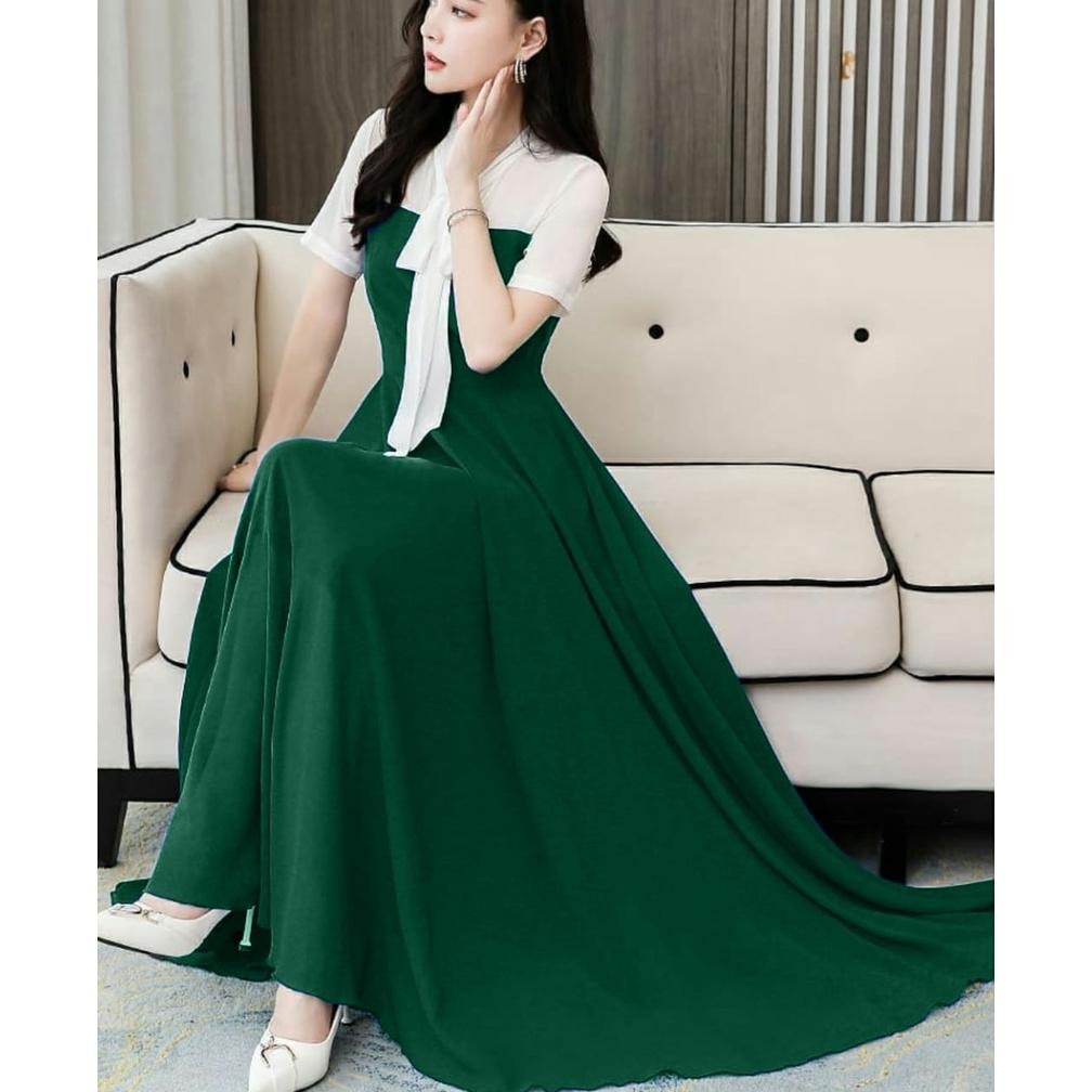 jku JYACOLECTION-DRESS CASUAL-DRESS PANJANG-DRESS NATAL TERBARU-DRESS WANITA TERBARU-CASUAL DRESS-GA