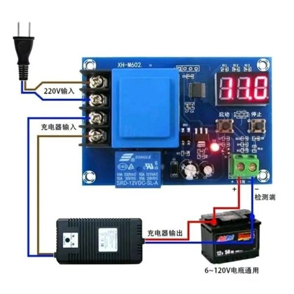 BISA COD MODUL CHARGER MODUL CAS AKI BATTERY OTOMATIS 12V 24V 0-60V DC 2000W BISA COD