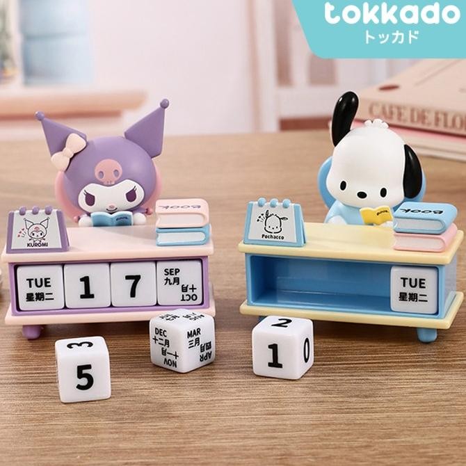 

TERBARU - TOKKADO Sanrio Block Calendar Kalender Meja Belajar Original Karakter Chibi Lucu