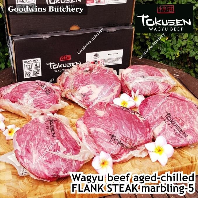 

1.5Kg 2 Steaks Wagyu Beef Tokusen Mbs 5 Flank Steak Aged Frozen Makasihlohya