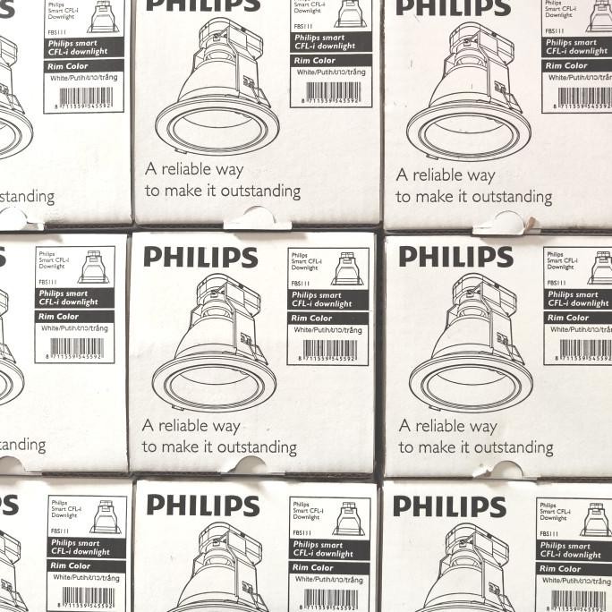 PHILIPS FBS111 FBS 111 4 INCH 4" 4INCH KAP LAMPU E27 FITTING DOWNLIGHT