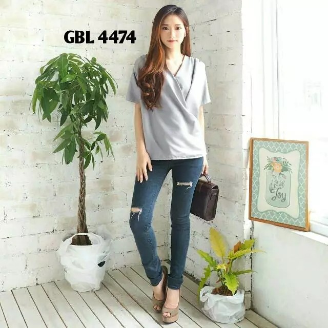 Meno - Sling Blouse Bianca//Atasan Wanita Top