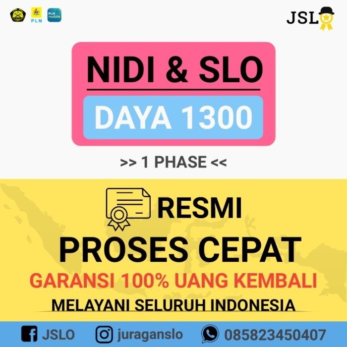 Nidi Slo Daya 1300 - Untuk Syarat Daftar Pasang Baru Pln