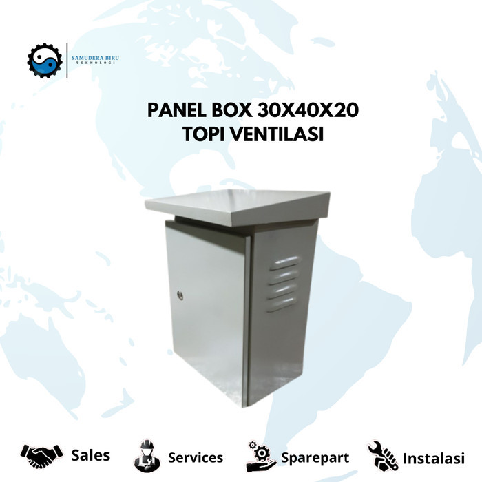 Dijamin Ok3- Panel Box Outdoor 30X40X20 Topi Ventilasi