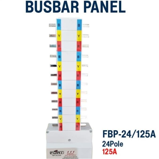 

Busbar Panel MCB/MCCB Type FBP-24/125 24 Pole 125A Merk FORT