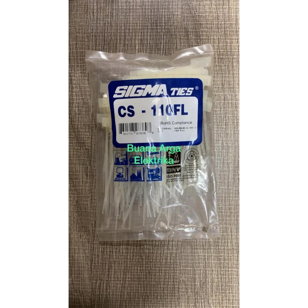 

Kabel / Cable Ties Sigma CS-110FL Bendera Label