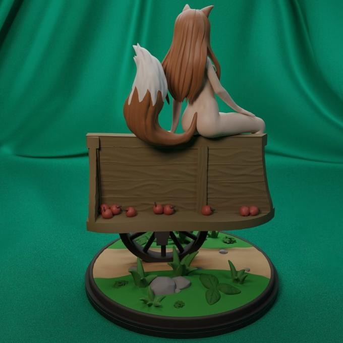 Tersedia Holo Spice And Wolf Resin Kit Figure