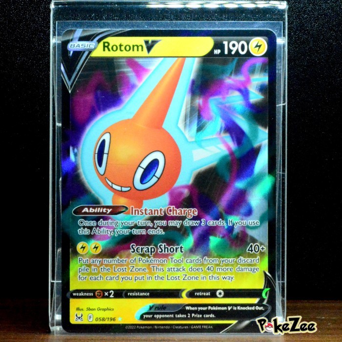 Rotom V s11 037/100 RR Kartu Pokemon Indonesia TCG