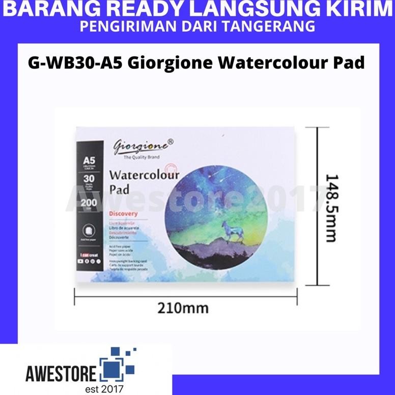 

PROMO G-WB30 A4 A5 GIORGIONE WATERCOLOR PAPER PAD KERTAS CAT AIR WATER COLOR SALE