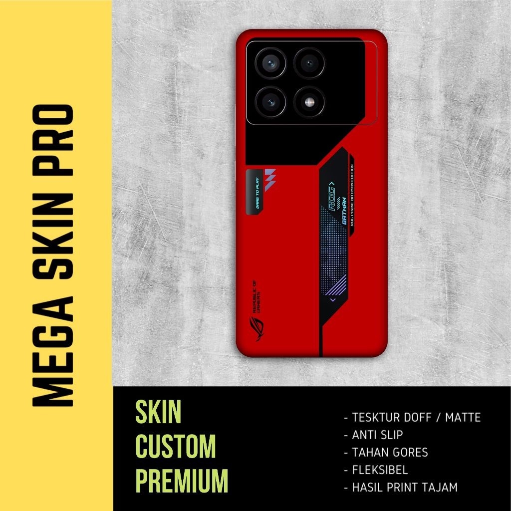 

BestSelling - X6 Pro 2 Btmn Red Garskin Wrap Stiker Premium (FreeCustomOrder)