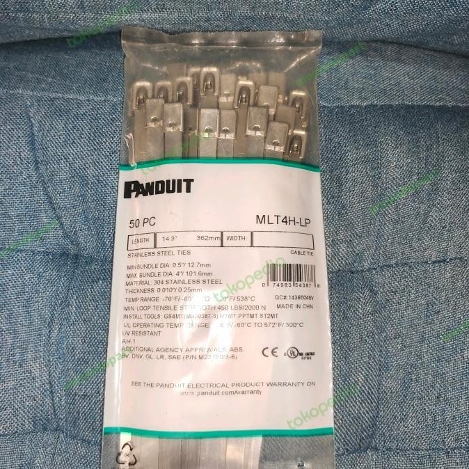 

TERLARIS - CABLE TIES STAINLESS STEEL PANDUIT MLT4H-LP 14.3" 362mm
