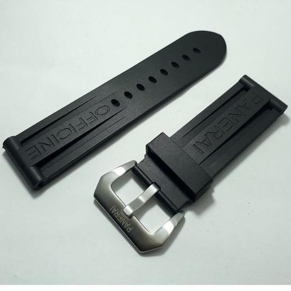 TALI JAM TANGAN PANERAI 24MM 24 MM BUCKLE LOGO PANERAI