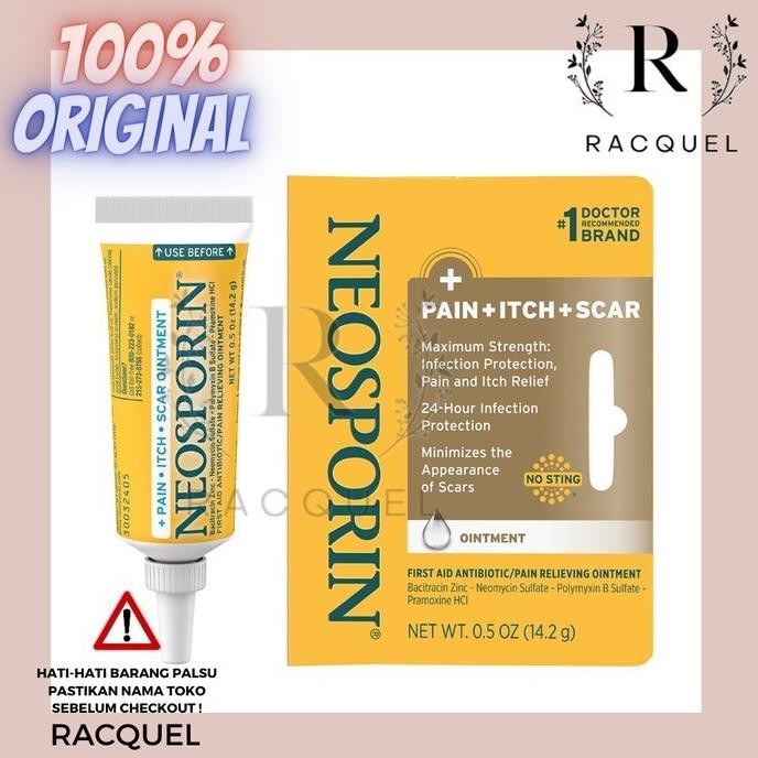 TERBARU - Neosporin Pain Itch Scar Multi Action Ointment - Salep Luka P3K
