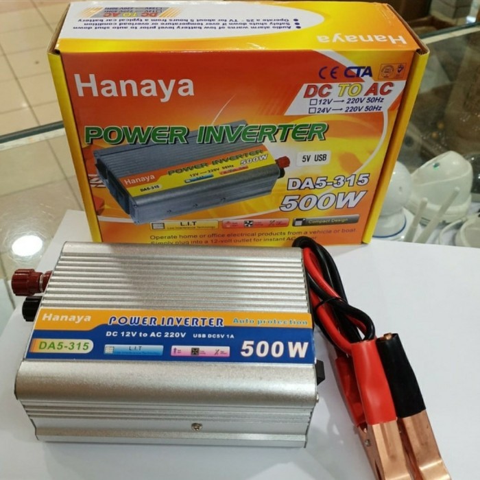TERMURAH - Power Inverter DC ke AC Hanaya Astello 500W