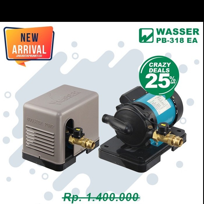 TERBARU Pompa Boster Wasser PB 318 EA pompa pendorong BISA GOSEND