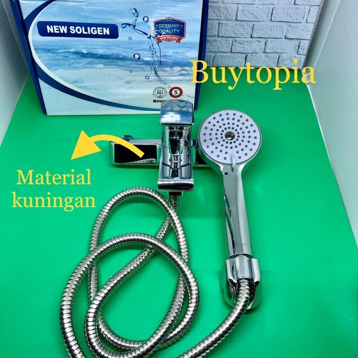 Bagus Soligen Kran Air Panas Dingin / Keran Kran Bath Tub Shower Mixer Termurah