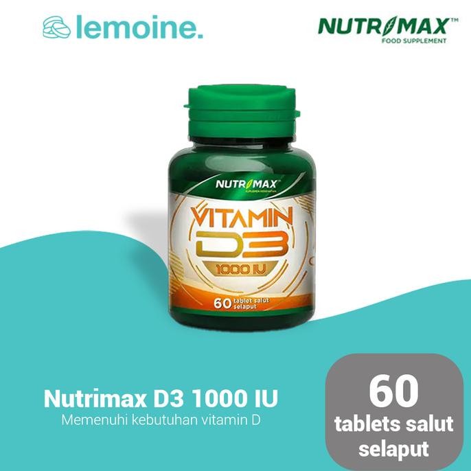 PROMO Nutrimax Vitamin D3 1000 IU 60 Tablet Vitamin D3 1000IU