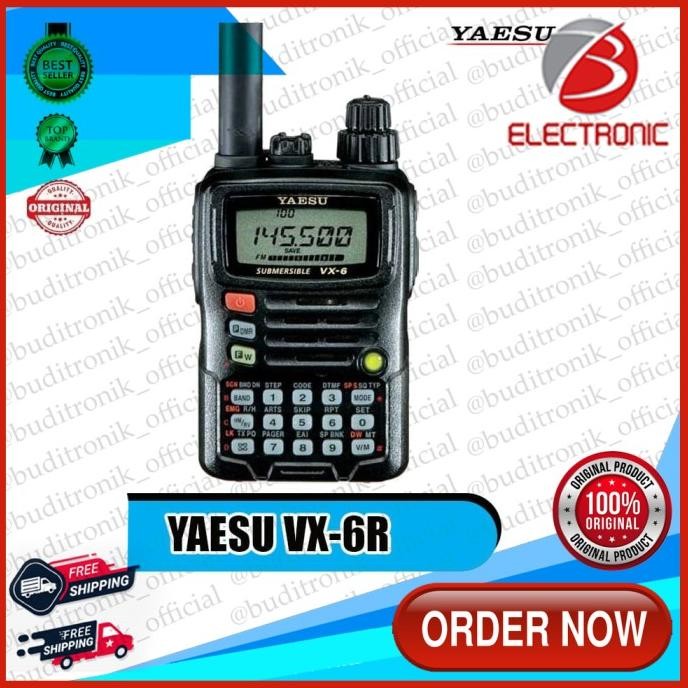Radio Ht Handy Talky  Yaesu Vx 6R  All Band Waterfroop