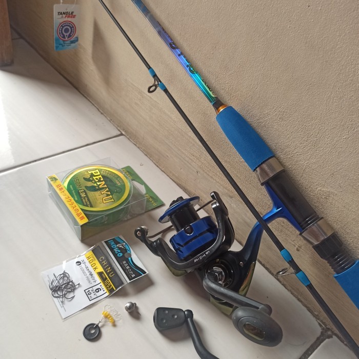 SET PANCING LAUT LENGKAP MERK DAIDO KEKUATAN 15KG SIAP PAKAI