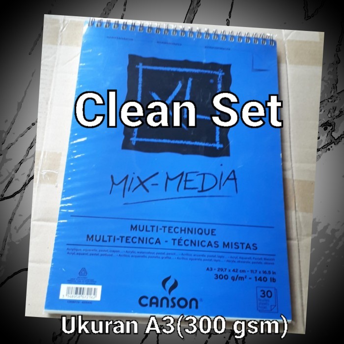 

Kertas gambar A3 canson mix media