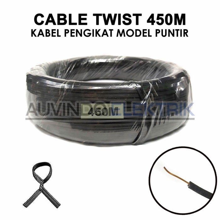 

HARGA DISC - MAGIC TWIST TIE 450M HITAM PENGIKAT KABEL KAWAT PUNTIR KABEL TWIST