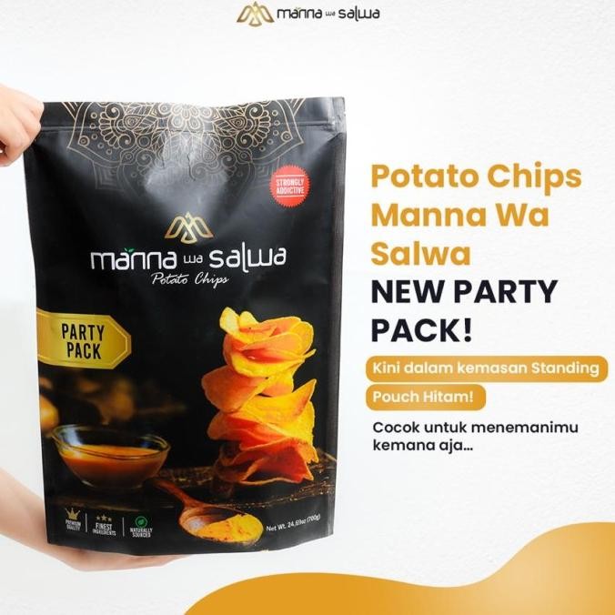 

Keripik Kentang Manna Wa Salwa | Potato Chips | Refill 700Gr