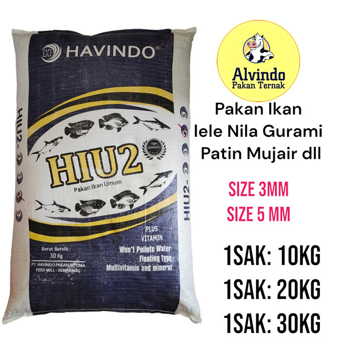 BEBAS ONGKIR - Pelet Pakan Ikan Lele 20kg/Nila/Patin/Gurami/Hiu 2/1Sak 20kg