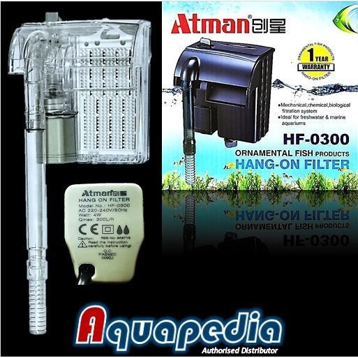 Filter Gantung Aquarium/Hang on Atman HF-0300