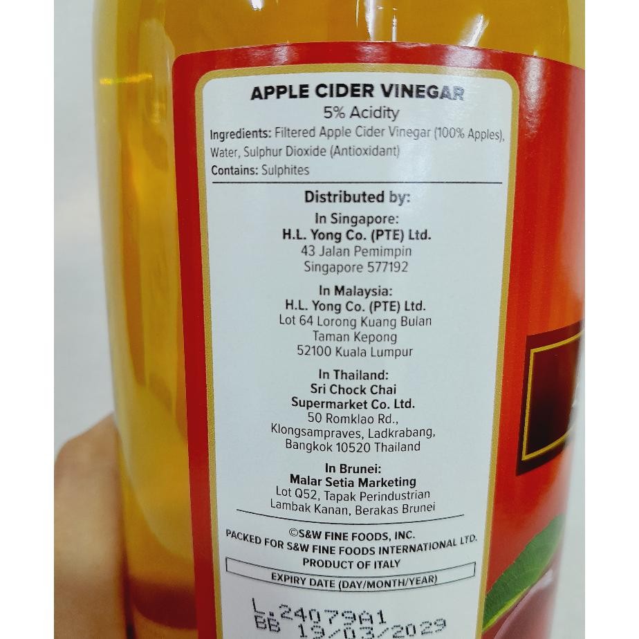 

S&W Cider Vinegar 1000Ml Cuka Apel