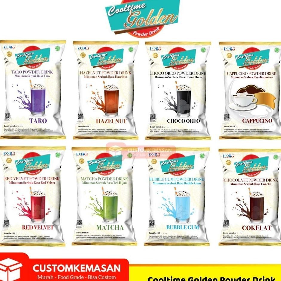 

Cooltime Golden Powder Drink 1Kg / Cooltime Bubuk Numan / Bubuk Numan / Serbuk Numan Berbagai Rasa / Bubuk Pop Ice 1Kg / Serbuk Numan Pop Ice