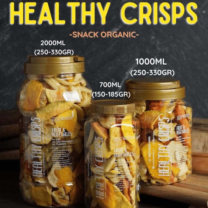 

Healthy Crisps - 700Ml (150-185Gr) - Keripik Buah