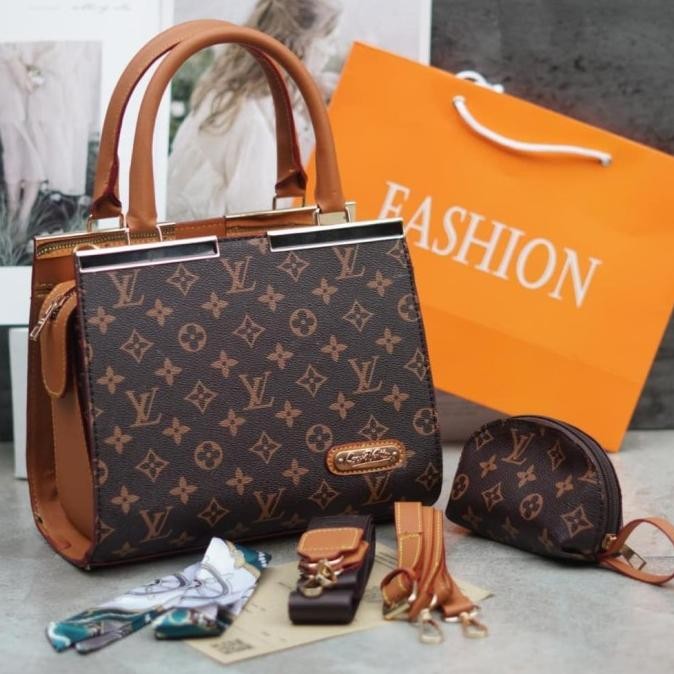 TAS WANITA - LV JOURS - FREE PAPERBAG - FREE COVERBAG - FREE BUBLEWRAP HANDBAG SHOULDER BAG WAISTBAG
