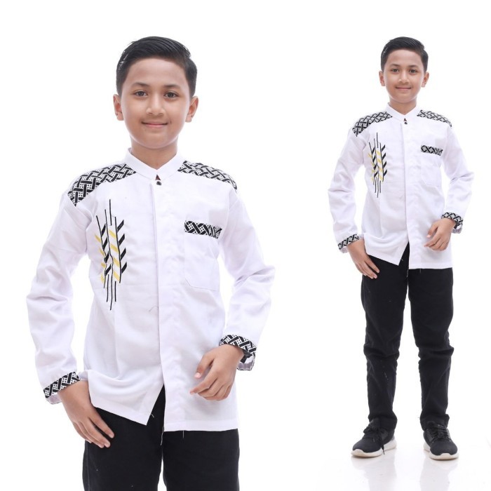 Baju Koko Anak Baju koko anak laki laki remaja usia 4-15thn koko gus azmi koko anak - PADI, M adem p